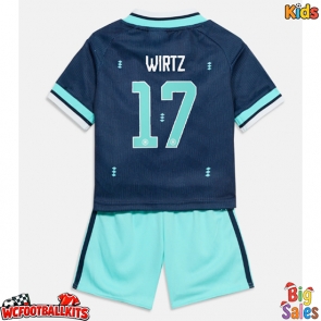 Germany Florian Wirtz #17 Replica Away Stadium Kit for Kids World Cup 2026 Short Sleeve (+ pants)